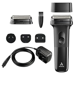 Andis Inform Lithium-Ion Electric Foil Shaver | Sensitive Skin Foil Head | 10, 000 SPM | Hypoallergenic Titanium Foils | 90-Min Runtime | Rechargeable | Blade Brush Included | Black