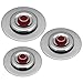 Kit 3 Coperchi Magici Antiodore Ventur Magic Ø27, Ø31, Ø35 cm Cooker in Acciaio Inox Pomello Rosso