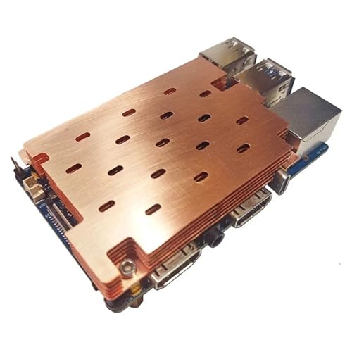 Boîtier cuivre Orange Pi 5 Max en métal lourd pour refroidissement passif
