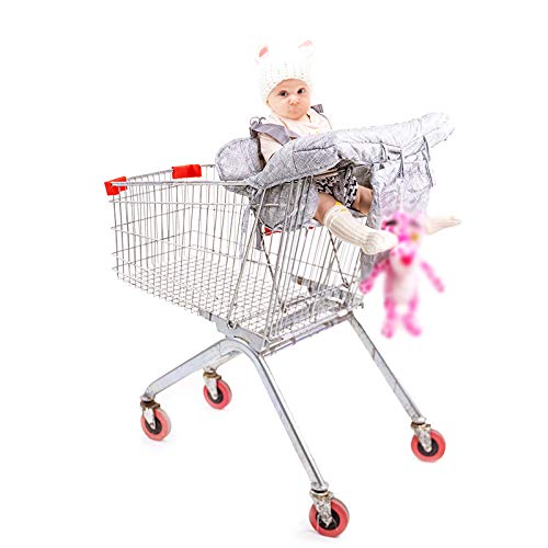 Shopping Cart Cover High Chair Cover for Baby Toddler, Foldable Universal Fit Baby Boy Girl Cart Cover for Shopping Dining