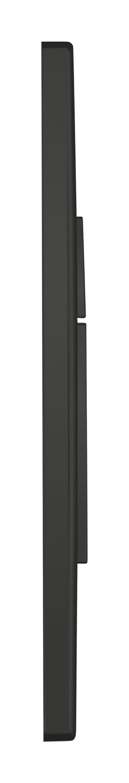 GROHE Even Plaque de Commande, Double Touche Interrompable, Economie d'Eau, Montage Horizontal ou Vertical, ABS, Noir Mat, 389662430