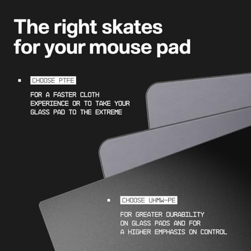 Image of WALLHACK PTFE Mouse Sole Pill Type | Premium Universal Sole for Gaming Mouse | Smooth Gliding with Cloth and Glass Mouse Pad | Customize Speed Control | Quick and Easy Installation | Black 7mm x 14mm