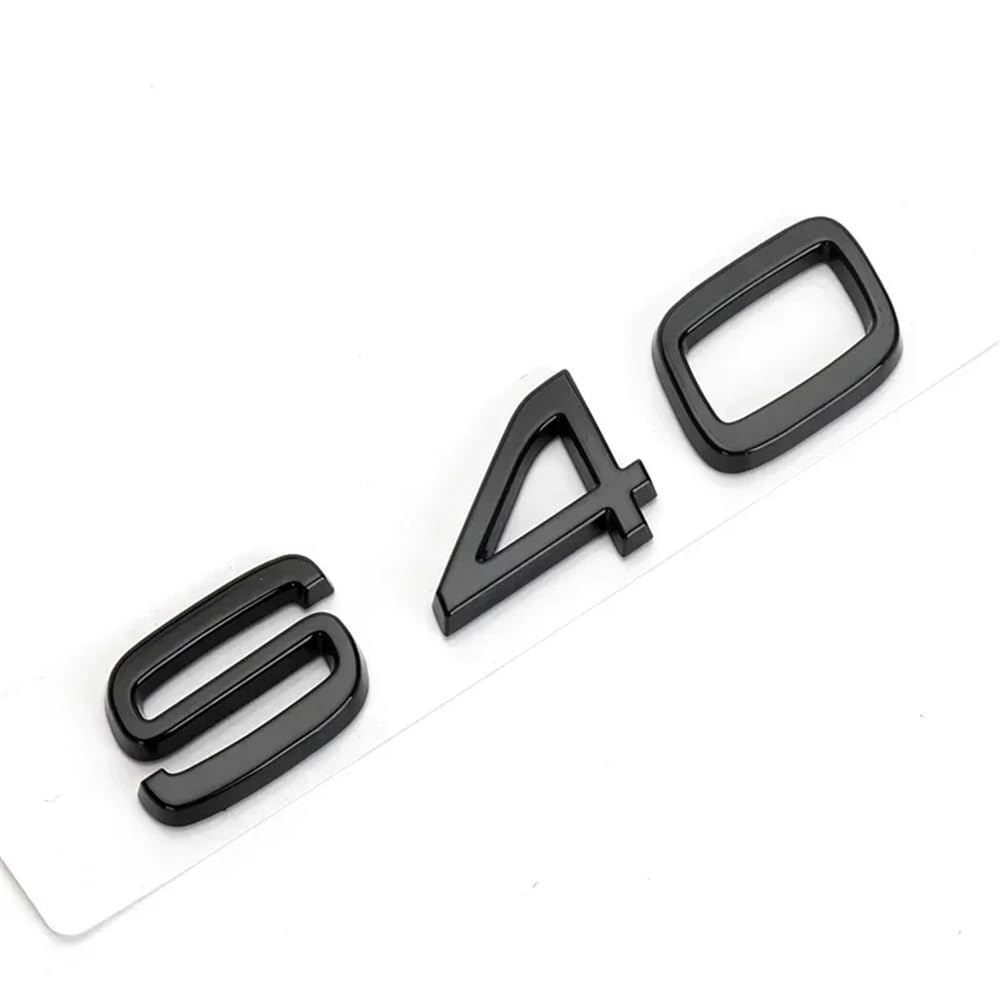 YTQMoreBNZ YYDStes ABS Car Body Trunk Emblem Sticker Compatible With Volvo S40 S60 S80 S90 S80L S60L