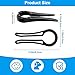 Gas Stove Knob Lock for Kids & Pets Safety,Gas Knob Lock to Effectively Prevent Accidental Touch,Easy to Install,Reusable PP Material,Fits Most Kitchen Sizes（BLACK,6PACK）