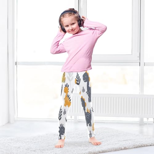 Bolaz Toddler Girls Leggings Printed Yoga Pants Leggings Cute Dinosaurs and Scandinavian for Kids4