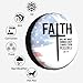 Faith Christian Religious Inspirational Jesus Bible Spare Tire Cover Protectors Weatherproof Dust-Proof for Fit for RVs SUVs Truck Travel Trailer Waterproof Tires Car Auto Vehicle Accessories - 15 in