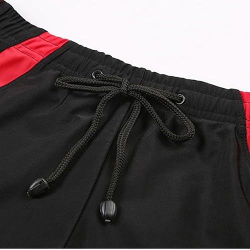 GIBZ Swim Trunks Men No Liner Quick Dry Beach Shorts Splicing Swimming Shorts Elastic Bathing Suit4
