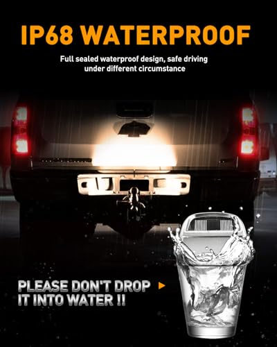 Image of LESAUCE LED License Plate Light Housing for for Chevy Silverado 1500 2500 3500 Suburban Tahoe GMC Sierra Yukon XL for Escalade, Chrome, 2PCS