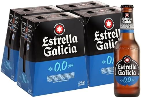 Estrella Galicia 0,0 - Cerveza Lager Pilsen Sin Alcohol, Pack de ...