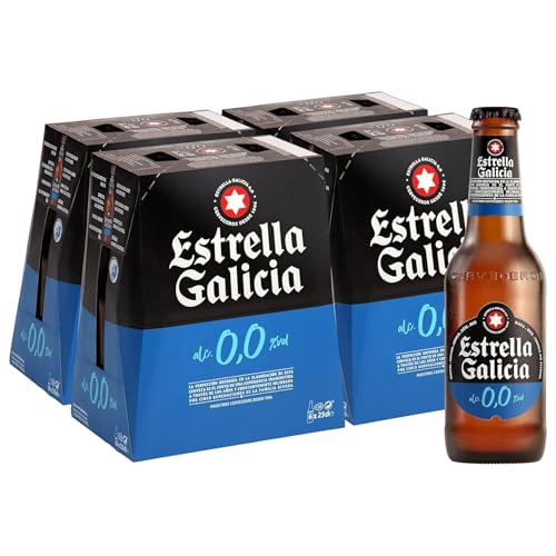 Cerveza Estrella Galicia 0,0 - Pack De 24 Botellas X 25 Cl