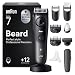 Braun Barttrimmer Series 7, Kabelloser Bartschneider Herren, BT7545, Grau