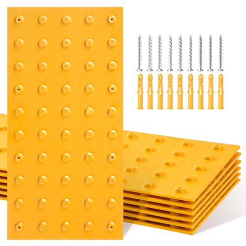 Colingmill 6 Pack Ada Compliant Tactile Warning Surface 1x2 Ft,