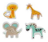 Algopix Similar Product 7 - Set of 4 Jungle Animal Knobs  Handmade