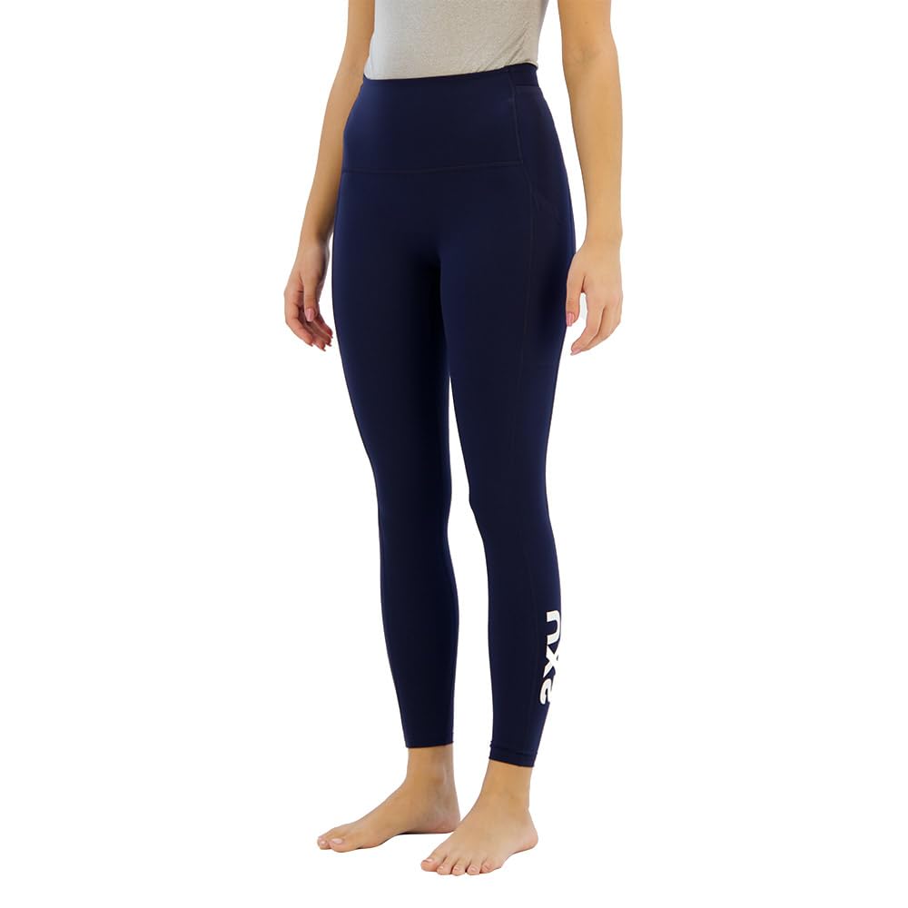 2XU Form Stash - Mallas de compresión de talle alto para mujer (EE.UU., Alpha, L, regular, regular, estándar, medianoche)
