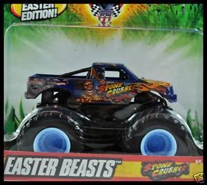 Hot Wheels Monster Jam Easter ed STONE CRUSHER : Amazon.co.uk
