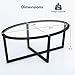 Giantex Glass Coffee Table, 46.5