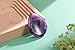 CrystalTears Amethyst Crystal Worry Stone Thumble Polished Healing Crystals Pocket Palm Stone Thumb Worry Stones for Anxiety Stress Relief Crystal Therapy