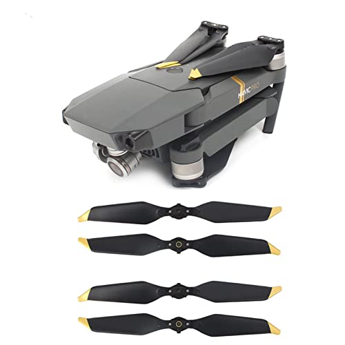 Qklyxr 4PCS 8331 Hélice de bajo ruido Accesorios liberación rápida Repuestos Cuchillas repuesto Ala, for Dron DJI Mavic PRO Platinum Hélice para dron de carreras FPV(Gold) - imagen 4
