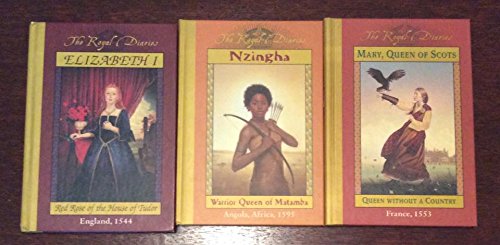 The Royal Diaries 3 books set, Mary, Queen of Scots, Nzingha, Elizabeth