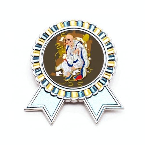 Broche figurines dix-huit Arhats en métal M idée cadeau originale