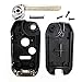 Ezzy Auto 2+1 Buttons Flip Key Shell Case Fob fit for Odyssey LX Ridgeline Accord Civic CR-V Pilot