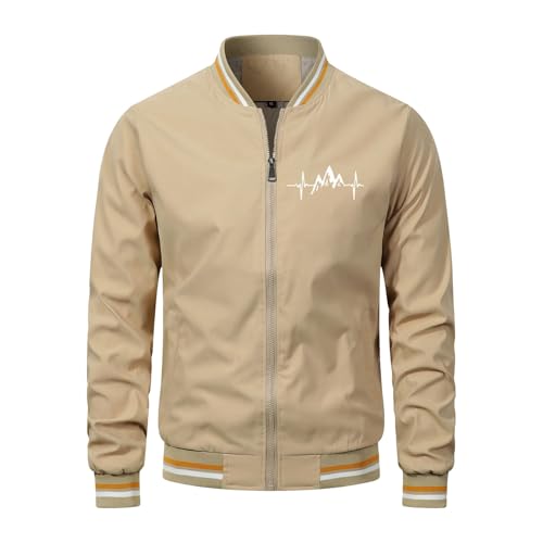 Veste bomber d'été respirante à poches zippées pour le sport