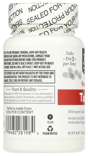 365 by Whole Foods Market, Taurine 500mg, 60 Count - image 5