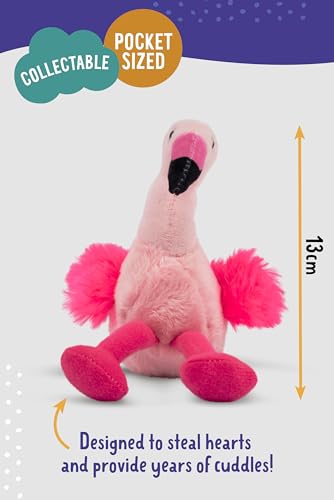 Living Nature SMOLS Flamingo modelliert dem original lebenden Tier der Natur, langlebiges Material, ideal für Natur, Wissenschaft, Schulprojekte und kinetische Bildung, Pink
