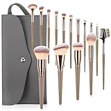 LAKPYN Pennelli Maquillaje, 15 Pezzi Set Pennelli Trucco Professionale con, Kit Pennello Trucco Ochos Pinceles de maquillaje Regalo para Ragazze Mujeres cumpleaños San Valentino
