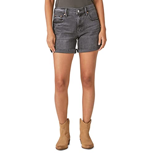 Short Mid Rise Ava Roll Up femme avec ourlet ajustable en denim extensible