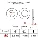 Unterlegscheiben aus Edelstahl M5: (Durchmesser innen = 5.3 mmxDurchmesser außen = 10 mm), Box mit 30 Stück, flach, Typ Z, aus Edelstahl A2, für den Innen- und Außenbereich, zum Basteln von Schrauben