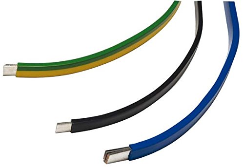 Ruban en cuivre étamé Eaton 081167 noir haute conductivité 100 A 0,8 mm