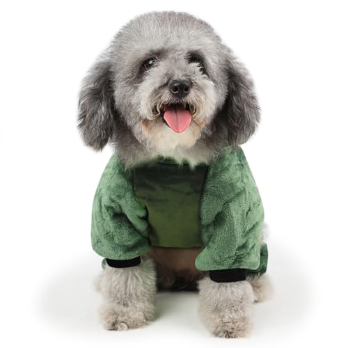 FRCOLOR Drachenhundekostü Kostü Hund Halloweenkostü Hundebekleidung Für Große Hunde Drachenkostü Für Hunde Hund Drachen Kostü Großes Hundekostü Fleecejacke Hundekleidung Karikatur