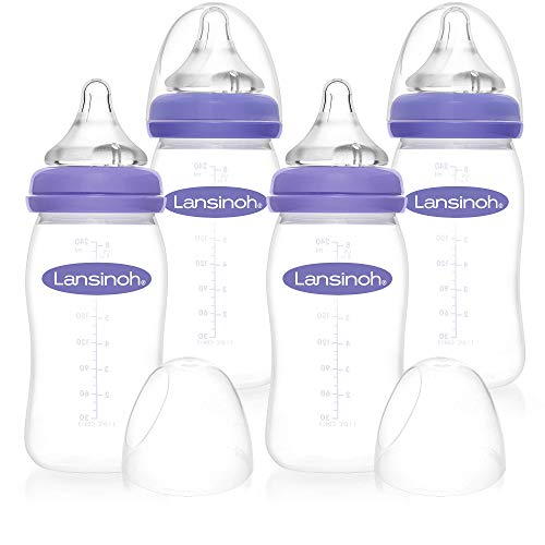 Lansinoh Breastfeeding Bottles for Baby, 8 ounces, 4 count Lansinoh Breastfeeding Bottles for Baby, 8 ounces, 4 count