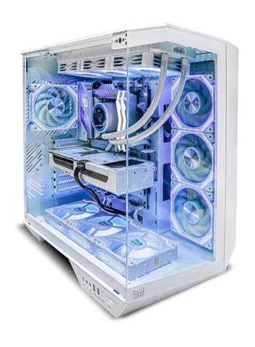 TRUE NORT Inferno Lucid Gaming PC Intel Core i5-13400F Processor with NVIDIA RTX 5060 8GB Graphics 16GB RAM 1TB NVMe SSD Windows 11 Pro White RGB Gaming Case