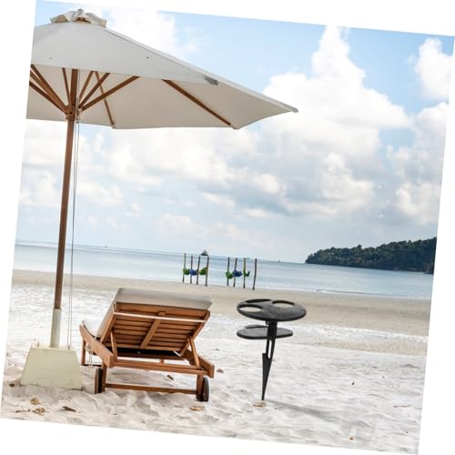 Table pour jardin petite et double couche portable ifundom