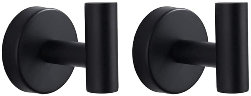 2 Uds, Gancho para Abrigo De Acero Inoxidable, Ganchos para Toallas De Baño Montados En La Pared, Percha, Gancho para Ropa, Armario, Armario, Puerta, Organizador Colgante