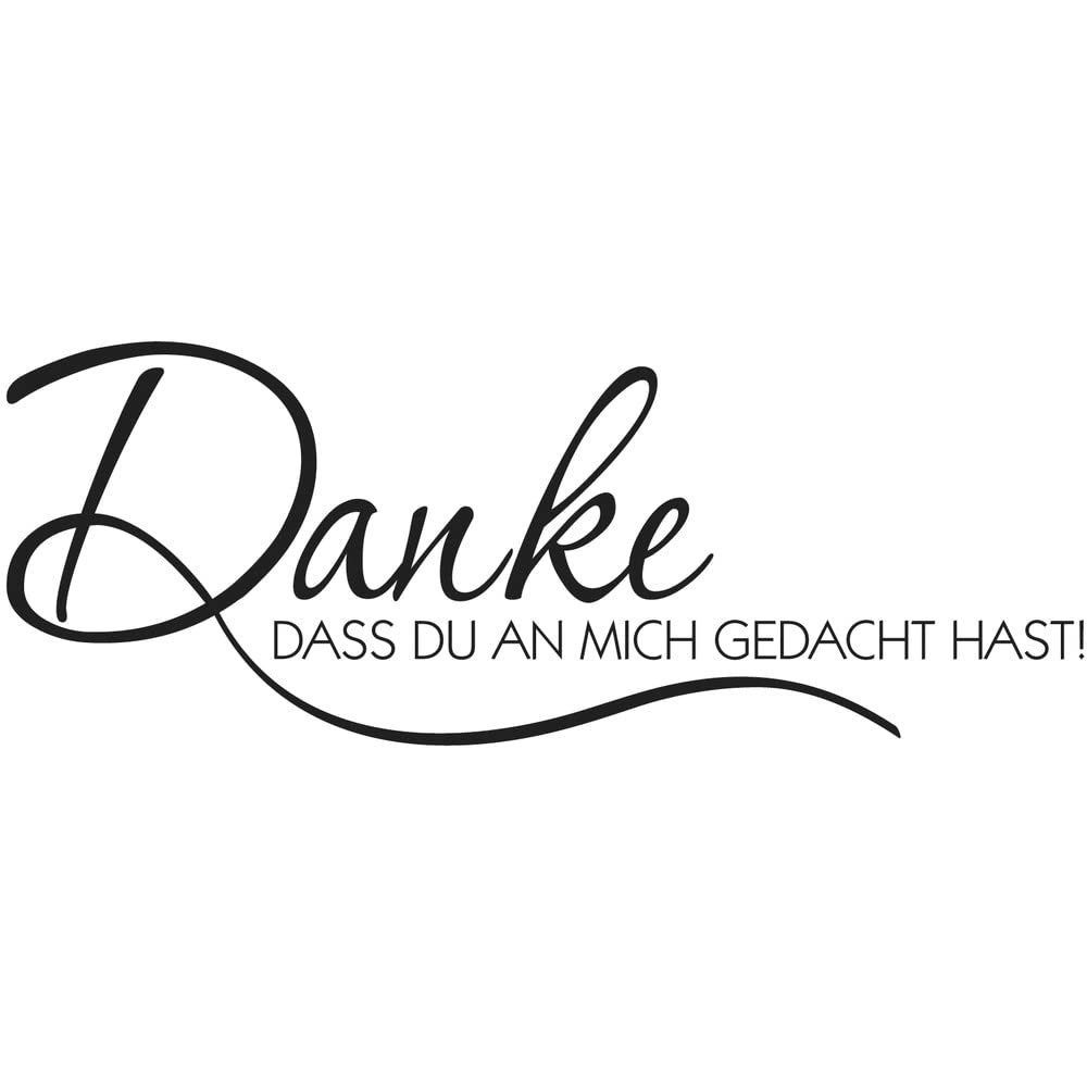 Rayher Stamp Danke, dass Du an mich., 3x7cm, 7 x 3 x 2.5 cm, Wood