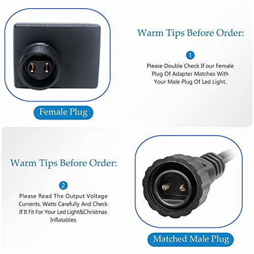 2Pcs Replacement 30V 0.2A Led Transformer Model Jt-El/Fc300V0200-C Class 2 Power Supply Ip44 Led Light Controller Low Voltage Transformer For Christmas String Light Inflatable Decorations (30V6W 2Pcs) #TOP2