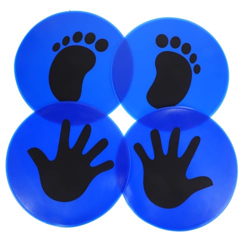 BRIGHTFUFU Football Training Discs Set 2 Pairs Soccer Training Markers Marking Discs Bright Design