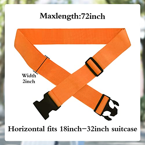 Ikaufen 12 Pack Luggage Straps Suitcase Belts Straps Wide Adjustable Packing Straps Travel Belts Accessories For Business Traveling Packing (Multicolor) #TOP2