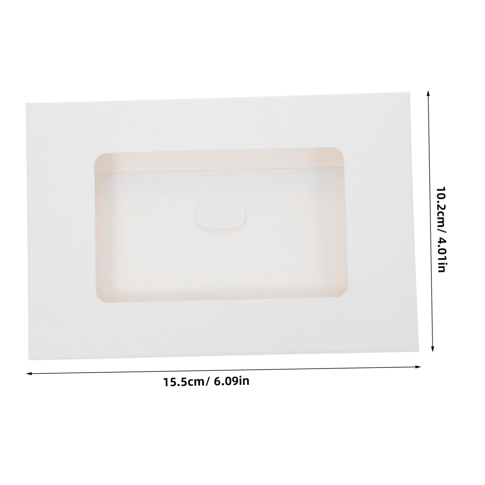 HAPINARY 30pcs Cardboard Craft Frames Postcard Box Window Envelopes Diy Photo Envelopes