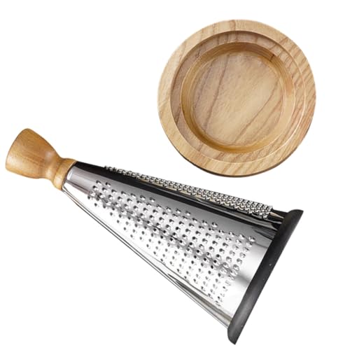 Rallador manual multipropósito con mango de madera miniatura 1