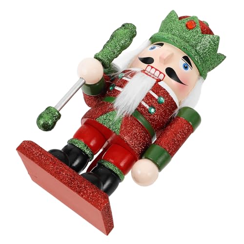 Casse-Noisette Bois Soldat de Noël Figurine de Table Festive