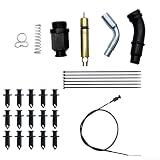 Für TRX350 Für Rancher 350 Choke Cable und Starter Valve Kit, Für ATV Vergaser Kolben Montage Reparaturteile Kompatibel mit Fourtrax TRX350FM 2000-2006 Modelle