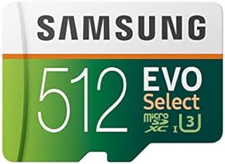 Samsung (MB-ME512GA/AM) 512GB 100MB/s (U3) MicroSDXC Evo Select Memory Card with Adapter