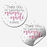 Supporting A Mama Made Business Thank You Customer Appreciation Sticker Labels for Small Businesses, 60 1.5