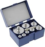 MAGIKON 8 Pieces 1000 Gram Stainless Steel Calibration Weight Set (500g 200g 2x100g 50g 20g 20g 10g) with Case and Tweezers for Digital Scale