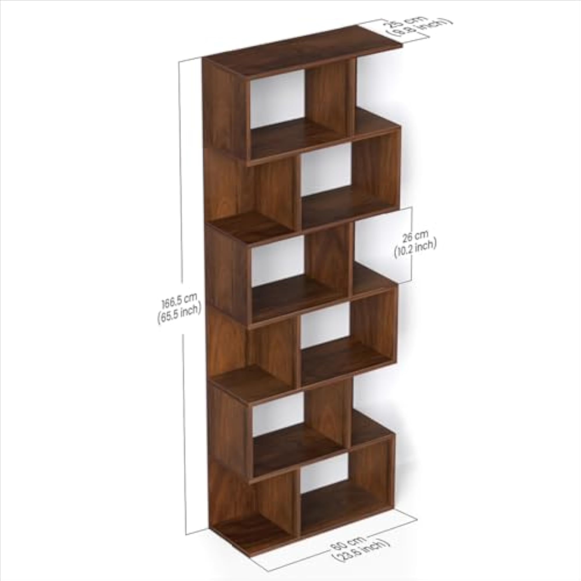 Crosbon Engineered Wood Bookshelf Cabinet for Home Library