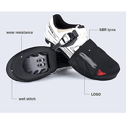 Wssbk Winter Road Bicycle Shoes Toe Covers Bike Cycling Overshoes Neoprene Windproof Waterproof Shoe Protector Booties (Color : Black, Size : M Euro 38-40) #TOP1